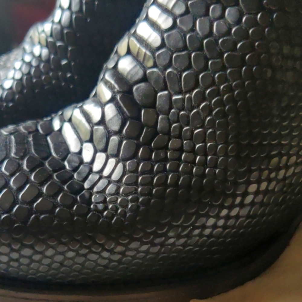 Freebird Miramar Black Textured Ankle Boots - Picture 3 of 16